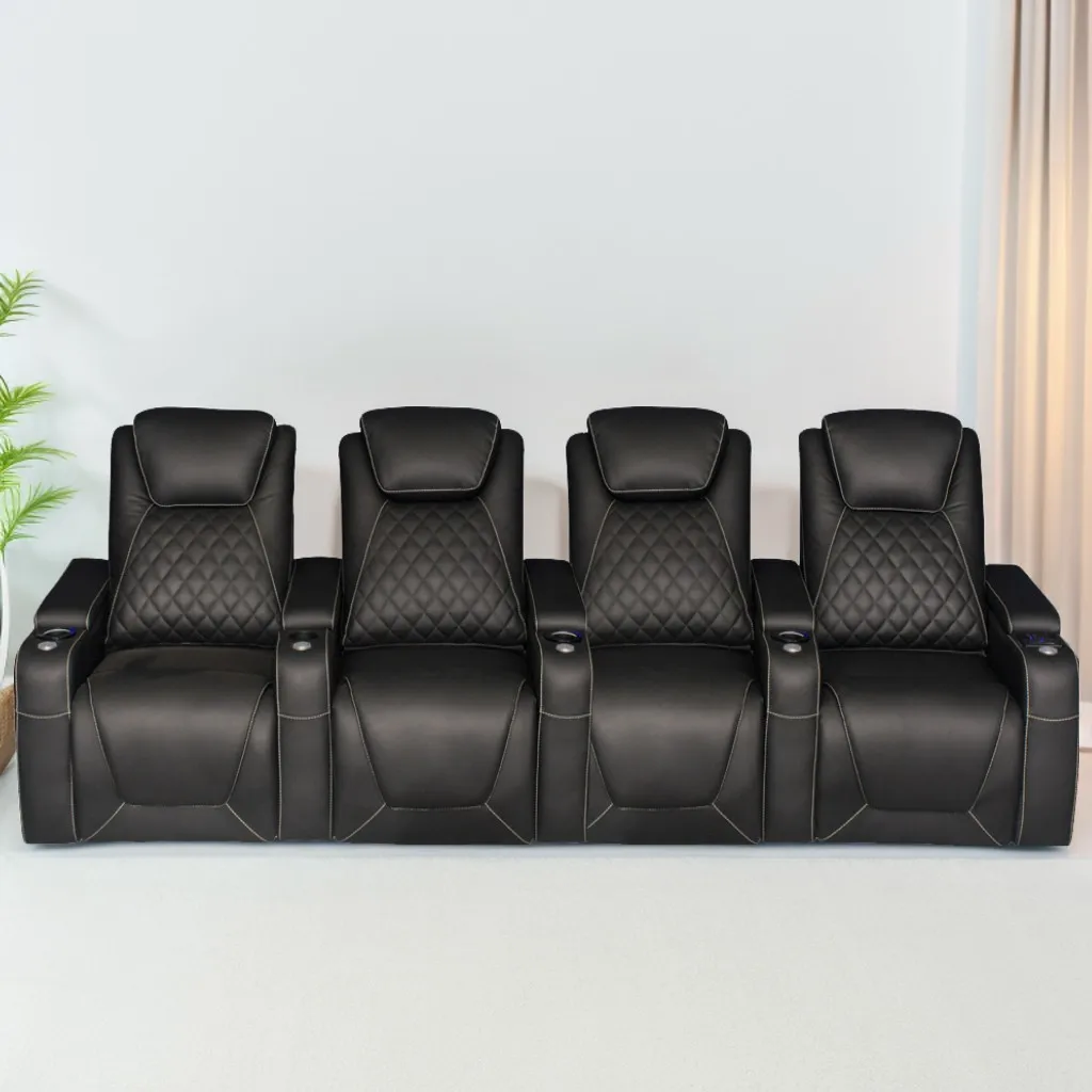 -Green Color Home Furniture 4  - Home Cinema Couch review and price