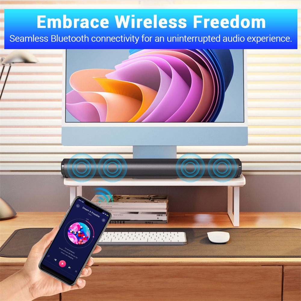 Sound Bar TV Sound System Blue - Home Cinema Audio System review and price