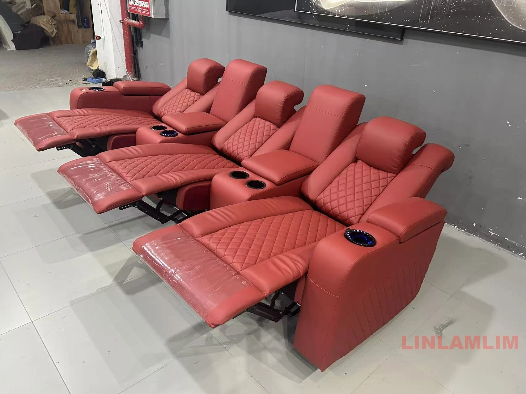 Linlamlim Luxury 3-Seat Reclin - Home Cinema Couch review and price