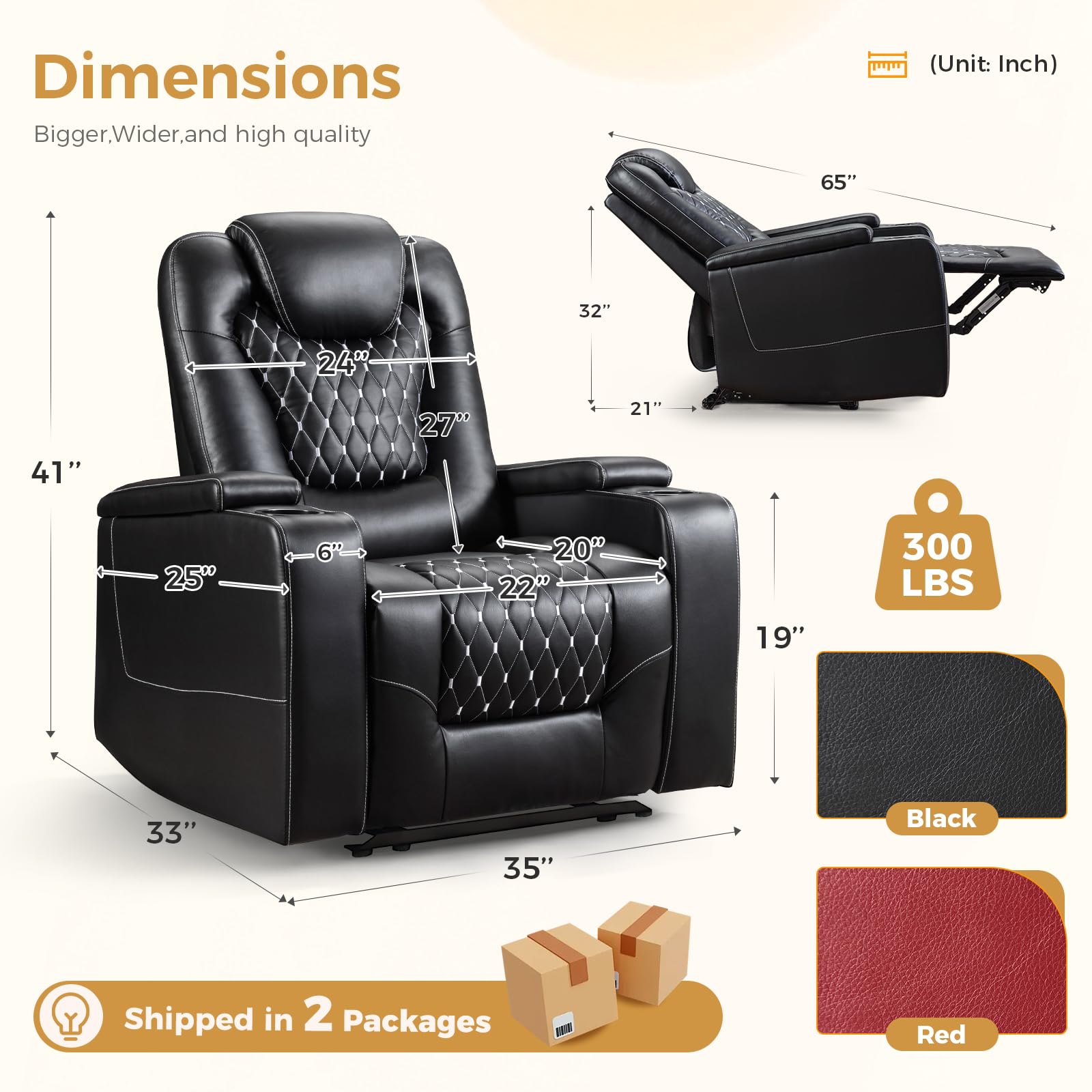 Electric Power Recliner Chair  - Home Cinema Couch review and price