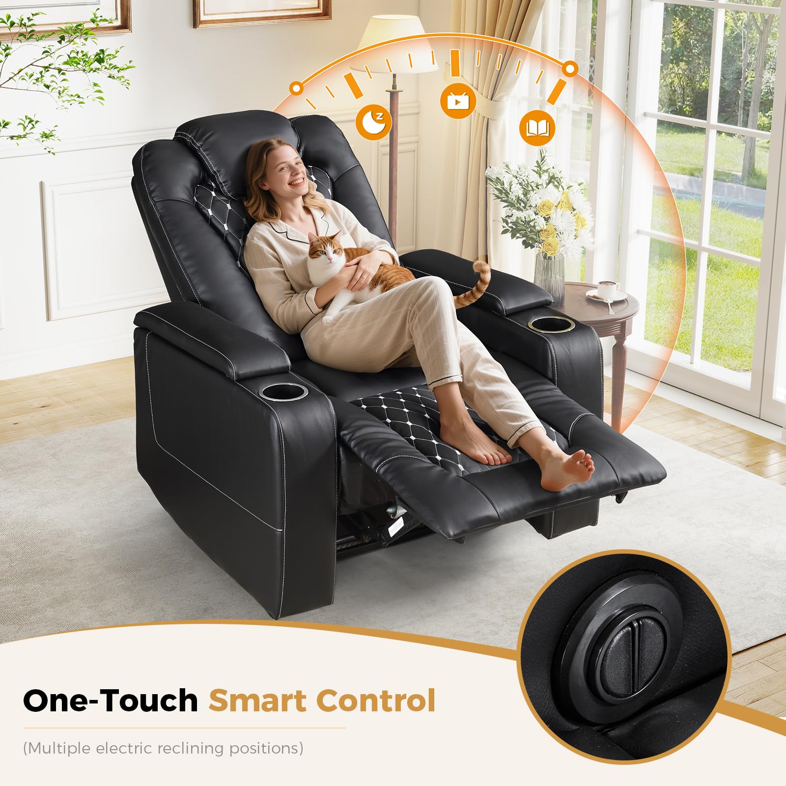 Electric Power Recliner Chair  - Home Cinema Couch review and price