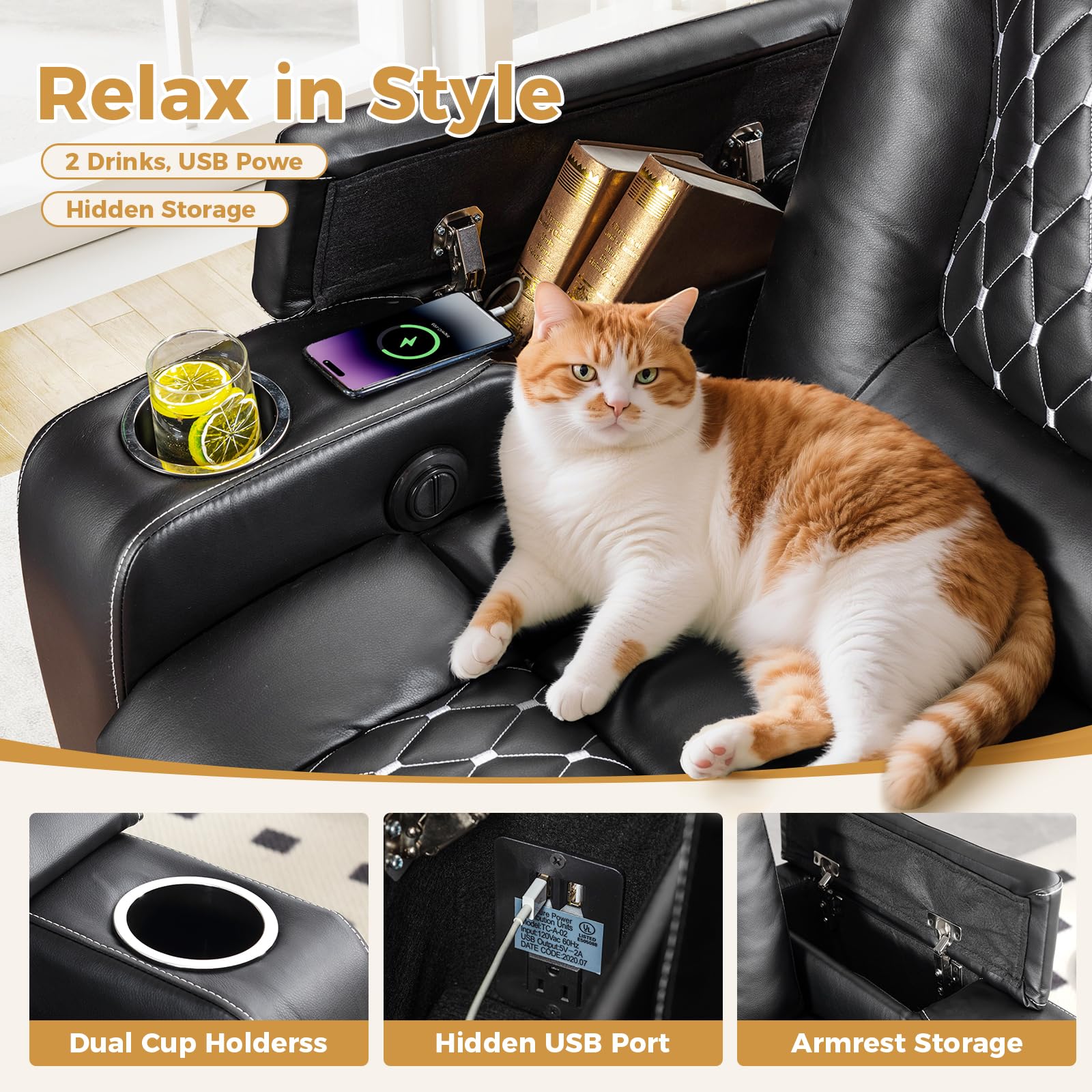 Electric Power Recliner Chair  - Home Cinema Couch review and price