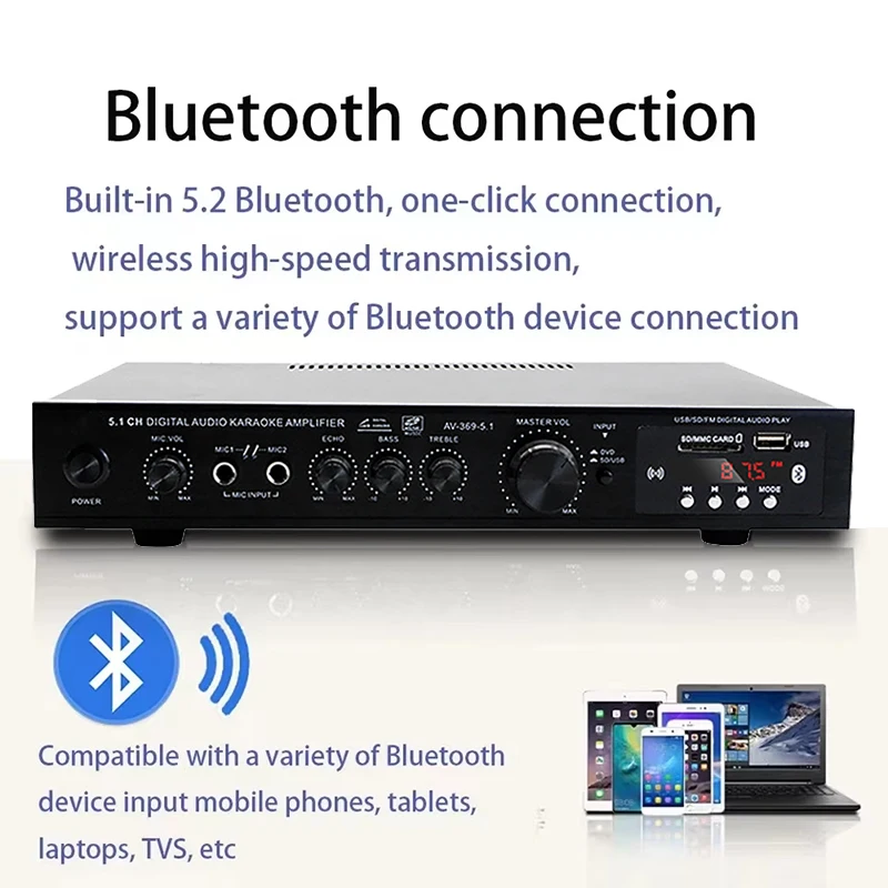 AV-369BT Bluetooth 5.1 Sound S - Home Cinema Audio System review and price